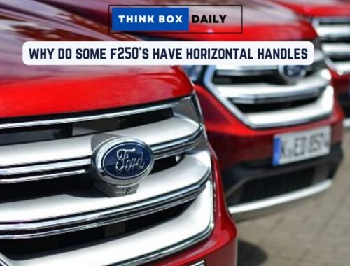 why do some f250's have horizontal handles